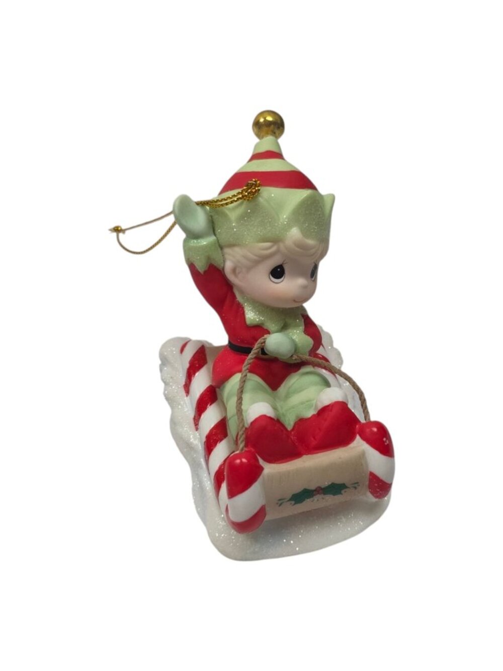 2021 Precious Moments Christmas is Coming Enjoy the Ride Ornament IOB 211014
